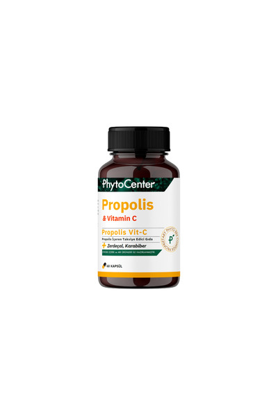 PHYTOCENTER Propolis Vit-c Propolis, Zerdeçal Ve C Vitamini İçeren Takviye Ed...