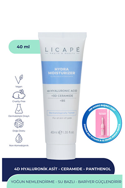 Licape Yoğun Nemlendirici Aydınlatıcı 4D Hyaluronik Asit Su Bazlı Moisturizer...