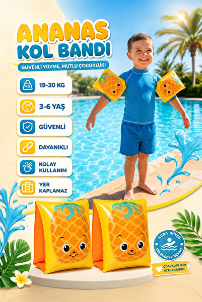 Telvesse Çocuk Yüzme Kolluğu 19-30 Kg Şişme Deniz Havuz Yüzücü Kolluk Yüzme K...