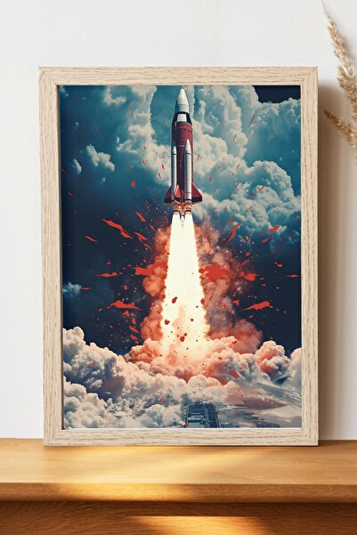 Luna Marissa Αφίσα Rocket - Αφίσα τοίχου από γυαλιστερό χαρτί χωρίς πλαίσιο