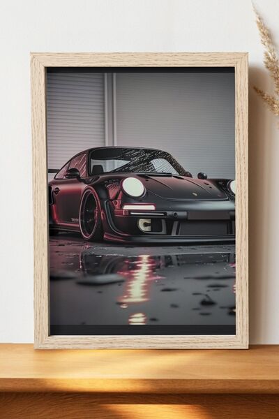 Luna Marissa Αφίσα Porsche - Αφίσα αυτοκινήτου από γυαλιστερό χαρτί χωρίς πλα...