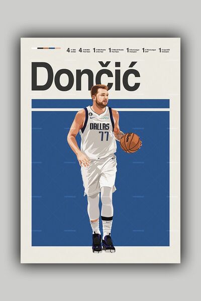Luna Marissa Αφίσα Doncic - Αφίσα τοίχου χωρίς πλαίσιο