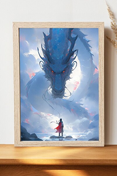 Luna Marissa Αφίσα Dragon - Αφίσα τοίχου από γυαλιστερό χαρτί χωρίς πλαίσιο