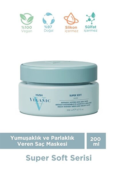 HUSH Veganic Super Soft Softness and Shine Mask 200 ml