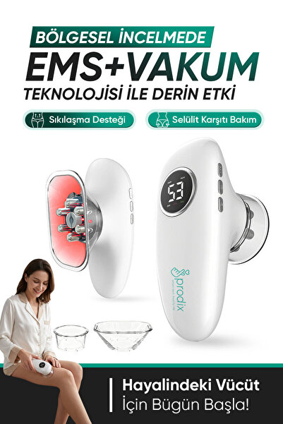 PRODİX Ems Sıkılaştırıcı Vücut Şekillendirici Masaj Aleti Selülit Azaltıcı Ma...