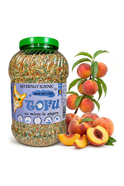 Vitamix Tofu ecoMiau – Asternut biodegradabil si pentru pisici, Piersica, 8 L...