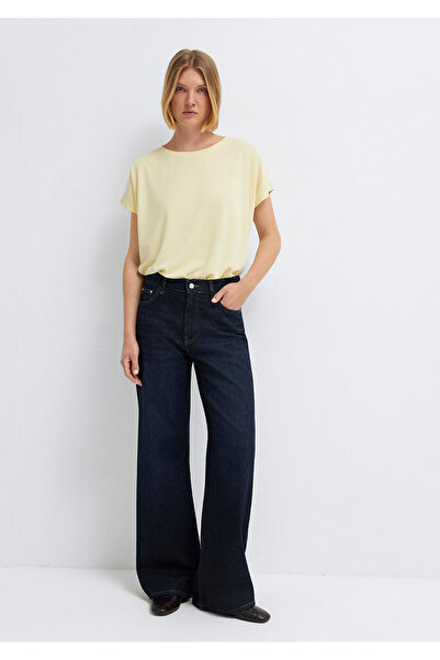 Mavi Soft-Premium Gelb (TENCEL) ™ ) Liyosel Blended Basic T-Shirt Loose Fit /...