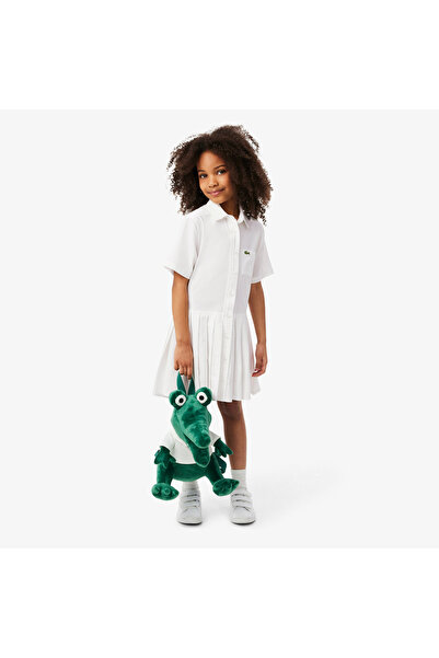 Lacoste Poplin Pleat Skirt Shirt Dress - EJ6639-70V