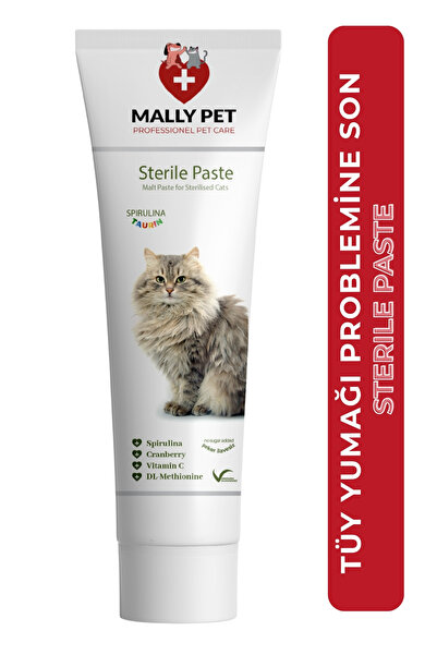 MALLY PET PROFESSIONEL PET CARE Kediler İçin Tüy Dökülmesi Karşıtı Set (Sterile Paste + B Plus Damla)
