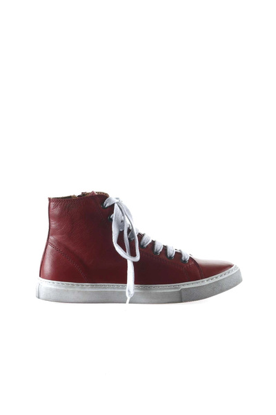 Bueno Shoes حذاء رياضي نسائي من الجلد باللون البوردو 01wr1814
