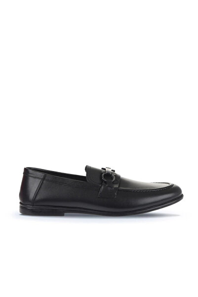 Bueno Shoes Siyah Deri Erkek Günlük Ayakkabı 21ma413