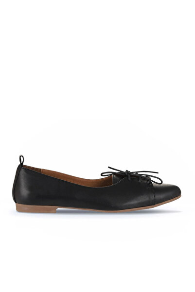 Bueno Shoes Loafer de damă din piele neagră 01wr3114