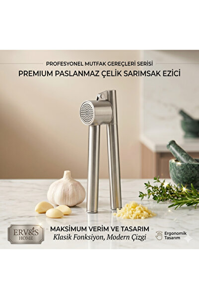 Paslanmaz Çelik Sarımsak Ezici