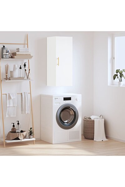Concept Dulap montat pe perete, alb, 34,5x34x90 cm