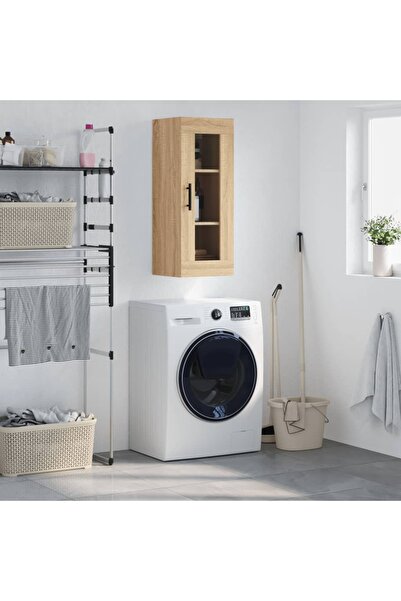 Concept Dulap montat pe perete, stejar sonoma, 34,5x34x90 cm