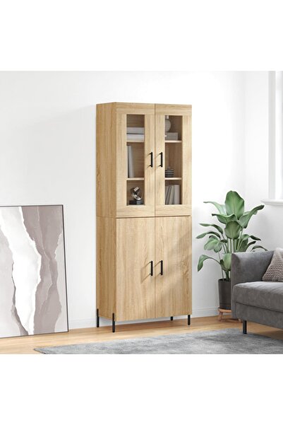 Concept Dulap înalt, stejar sonoma, 69,5x34x180 cm, lemn compozit
