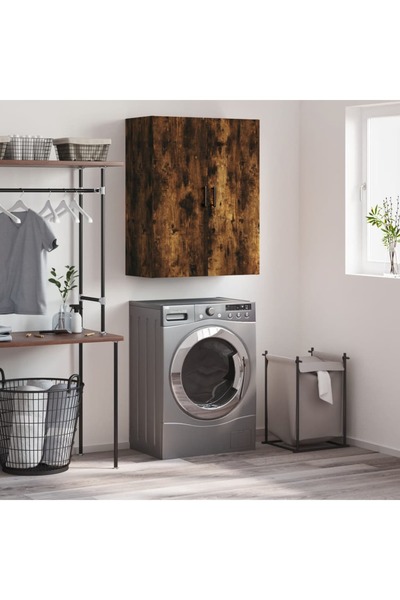 Concept Dulap montat pe perete, stejar fumuriu, 69,5x34x90 cm