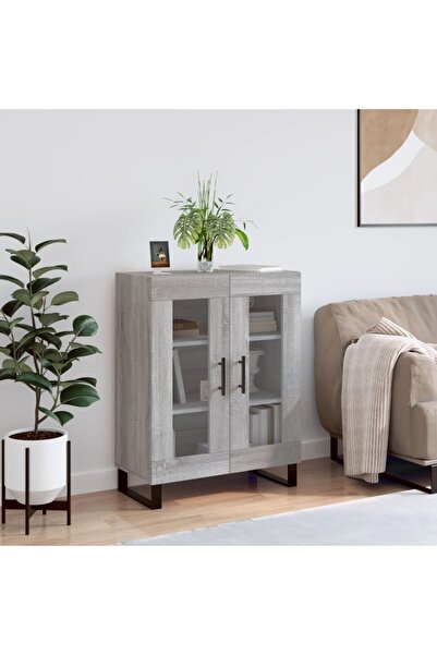 Concept Servantă, gri sonoma, 69,5x34x90 cm, lemn compozit