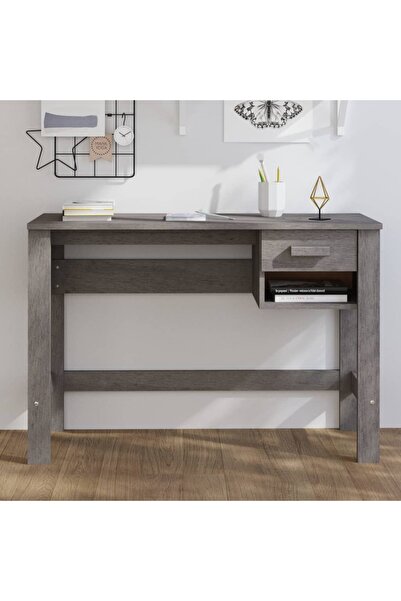 Concept Birou, gri deschis, 110x40x75 cm, lemn masiv de pin