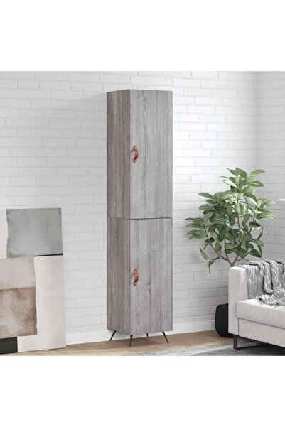 Concept Dulap înalt, gri sonoma, 34,5x34x180 cm, lemn prelucrat