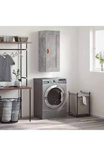 Concept Dulap de perete, gri beton, 34,5x34x90 cm, lemn prelucrat