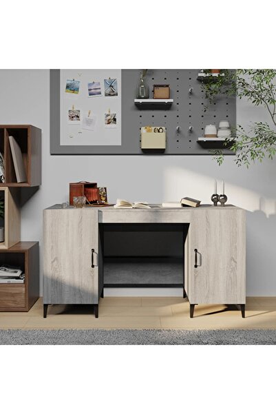 Concept Birou, gri sonoma, 140x50x75 cm, lemn compozit
