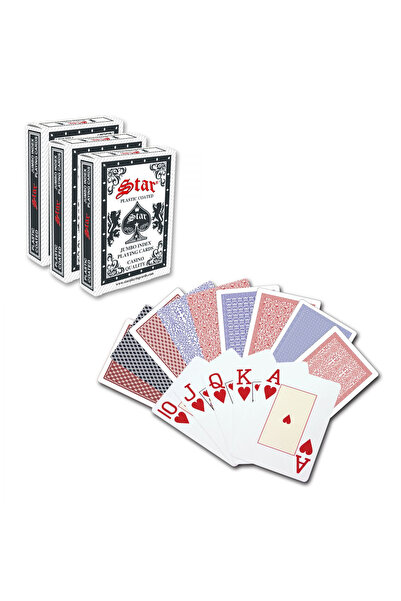 Star Oyun Star Black Jack Oyun Kağıdı Yarı Plastik