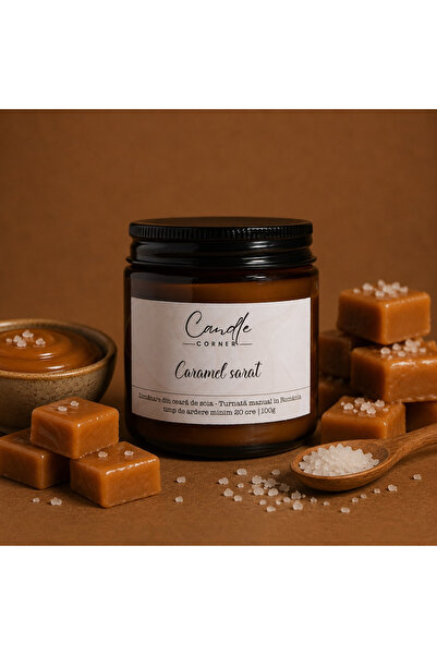 Candle Corner Lumânare parfumată din ceară de soia 210g, recipient din sticlă...