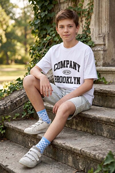 Fulla Moda Tricou pentru băieți cu imprimeu Company Brooklyn