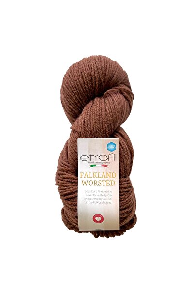 Etrofil Falkland Worsted pređa za pletenje Rust 100% vuna 100g 200m (72130)