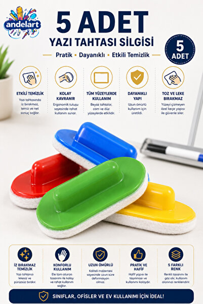5 Pieces Writing Board Eraser