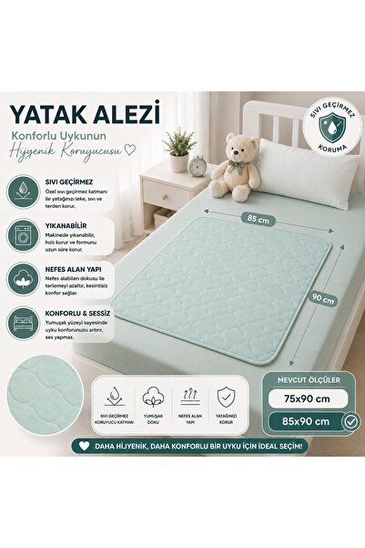 CDE Abso, Sıvı Geçirmez Yıkanabilir Yatak Alezi 85x90 Cm