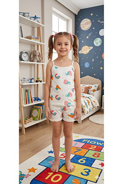 ALİŞ KİDS Set boxer pentru fetiță din bumbac alb cu model de litere