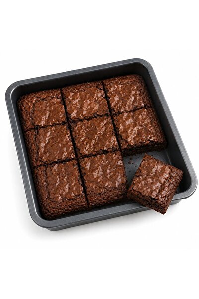 Blackstone Square Cake Pan - Non-Stick Carbon Steel Baking Pan 22.5 cm for Br...