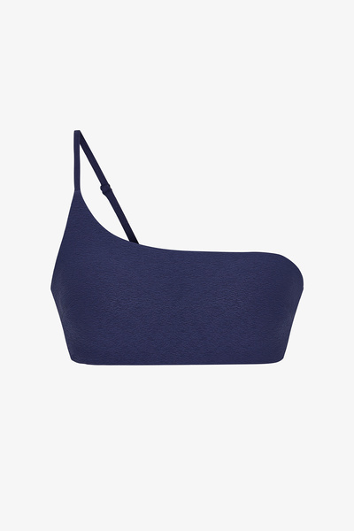 Penti Navy Blue Hailey One Shoulder Bikini Top
