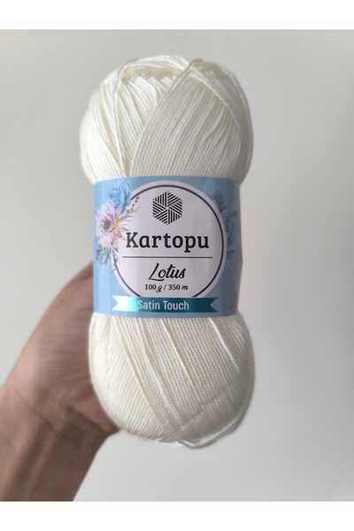 Kartopu Lotus El Örgü İpliği 100 gr K019 Ekru Lot 70017