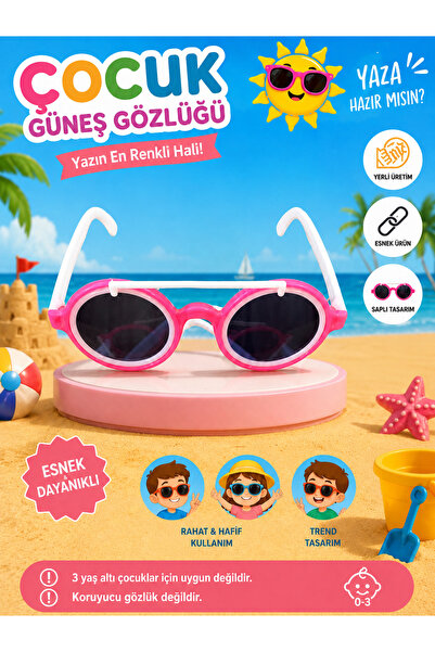 ÖZDEMİR OYUNCAK 1ADET Çocuk Oyuncak Güneş Gözlüğü Pembe | Kostüm ve Rol Model...