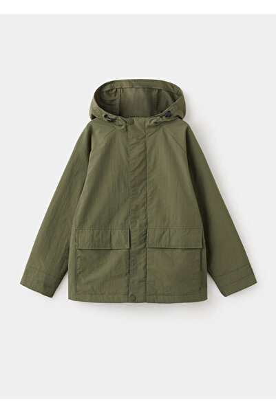MANGO Kids Kapüşonlu su geçirmez parka