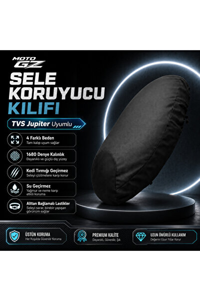 MOTO GZ Tvs Jupiter Motorcycle Saddle Protector Cover |   Waterproof, 1680 De...