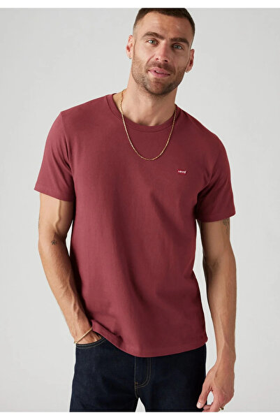 Levi's Ανδρικό μπλουζάκι μπορντό Basic Βαμβάκι τεμαχίων - 008BT-0002