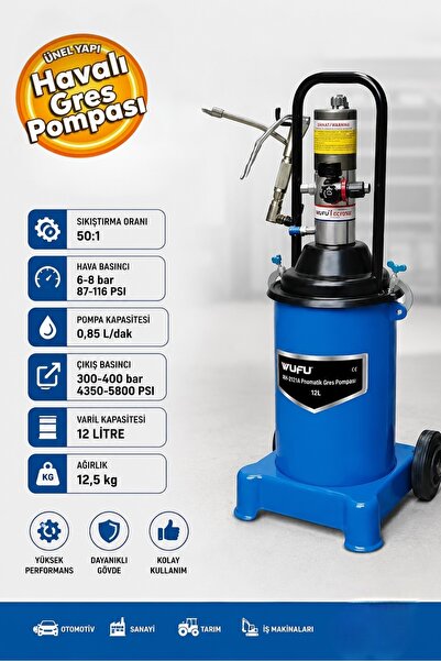 Wufu RH-2121A Havalı Gres Pompası 12 Kg