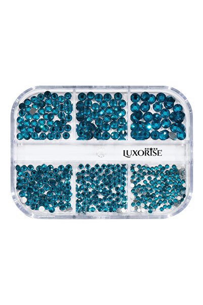 LUXORISE Strass pentru unghii Topaz Strălucitor, 6 modele