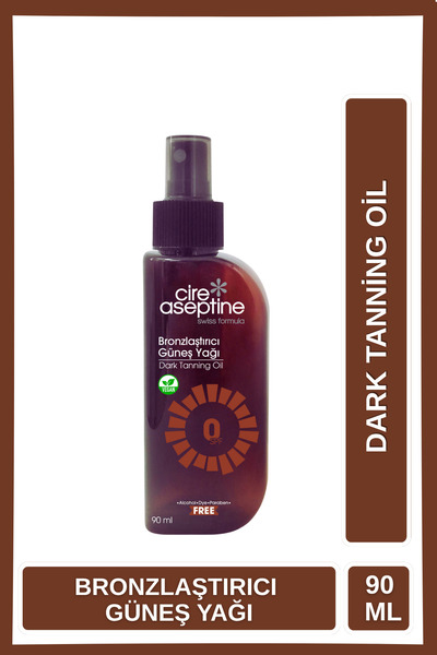 CIRE ASEPTINE Güneş Yağı Bronzlaştırıcı 0 Spf 90ml