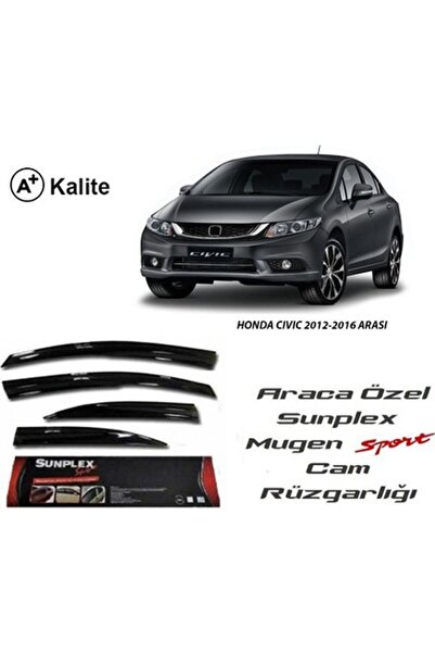 SUNPLEX Honda civic fb7 cam rüzgarlığı mugen tip 2012 / 2016