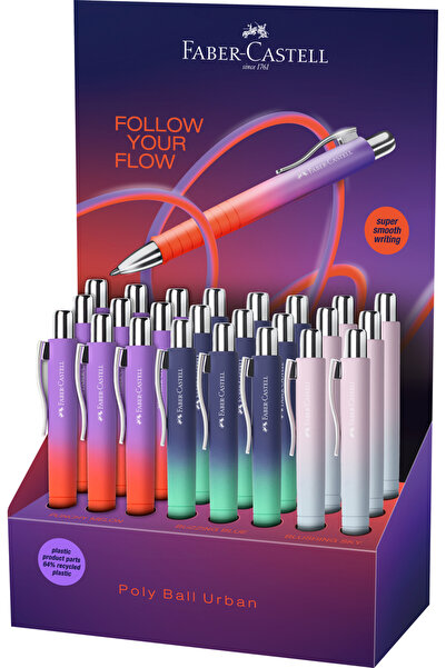 Faber Castell ДИСПЛЕЙ С 24 МОЛИВА С МЕХАНИЗЪМ ПОЛИ БОЛ XB URBAN 2026 FABER-CA...