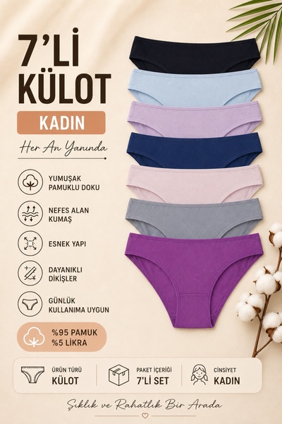 Nicoletta Damen-Handschuhe aus Indigo-Lycra im 7er-Pack