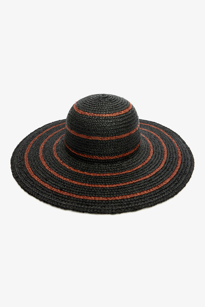 Penti Hermona Schwarzer Strohhut