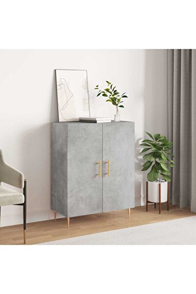 Concept Servantă, gri beton, 69,5x34x90 cm, lemn compozit