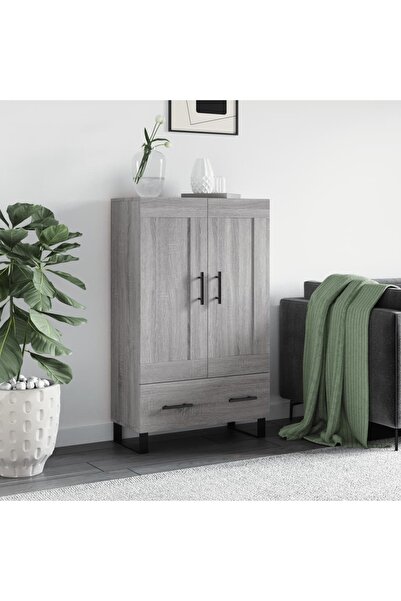 Concept Dulap gri Sonoma 69,5x31x115 cm, lemn prelucrat