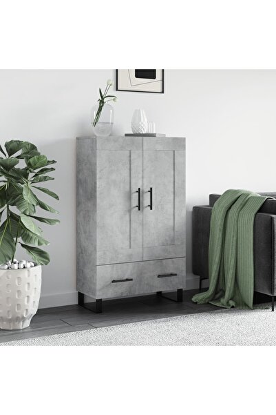 Concept Dulap înalt, gri beton, 69,5x31x115 cm, lemn compozit